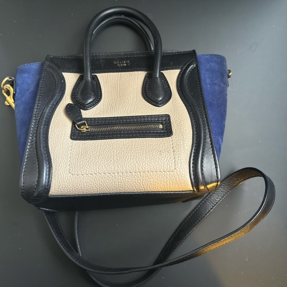 RARE Tri Color CELINE Trapeze tote - Picture 3 of 9
